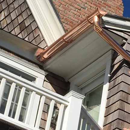copper gutter installation Islip ny
